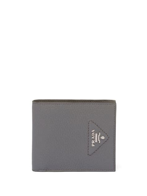 prada portemonnaie grau|farfetch Prada wallet.